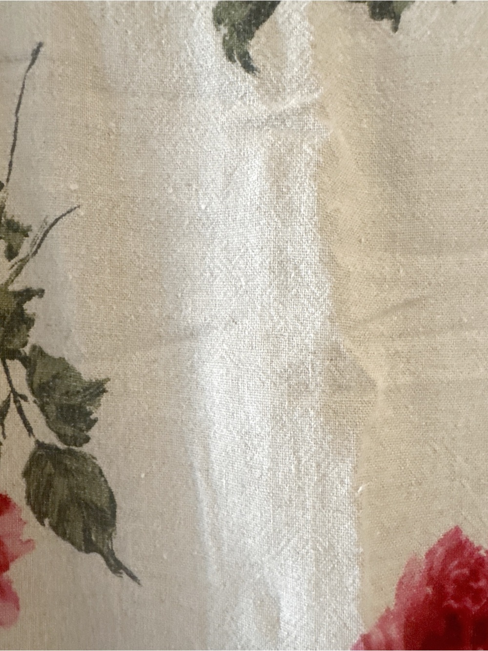 Sheri Martin New York Floral Rose Print Sleeveless Maxi Dress Linen Blend Size L - Picture 5 of 8